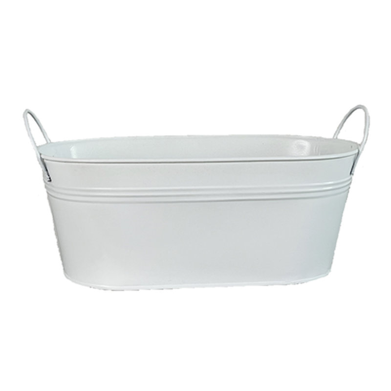 Laurel Foundry Modern Farmhouse Metal Bucket with Handles Wayfair